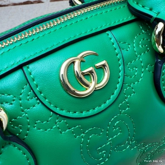 First bag ru GUCCI handle bag top matelassé GG leather 0715